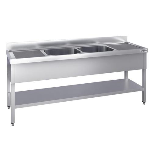 GGM Gastro | Spoeltafel PREMIUM - 2000x600mm - met onderbouw, Zakelijke goederen, Horeca | Overige, Verzenden