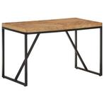 vidaXL Eettafel 120x60x76 cm massief acaciahout en mangohout, Verzenden, Nieuw