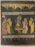 Grote Indiase Pichwai-schilderkunst - Krishna en de Gopis -