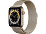 Apple Watch Series 6 GPS + Cell 44mm Gold Steel Gold, Verzenden, Nieuw