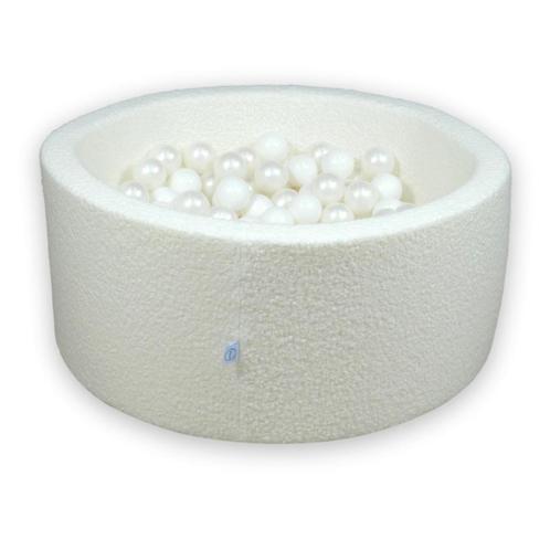 Witte teddy ballenbak met 300 ballen – veilig en zacht, Kinderen en Baby's, Speelgoed | Educatief en Creatief, Nieuw, Ophalen of Verzenden
