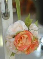 Bloemenbal pomander roseball ivory-orange nr 5 roseb, Ophalen of Verzenden, Nieuw