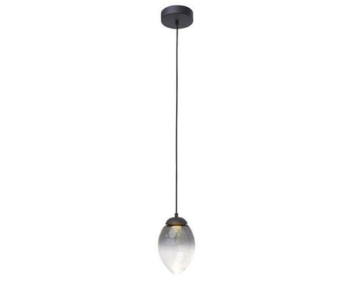 Vetroso Hanglamp | Bol | Smoke Glass | Mat Zwart, Huis en Inrichting, Lampen | Hanglampen, Nieuw, Verzenden