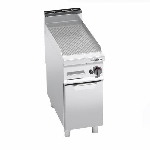 GGM Gastro | Gas grillplaat - 10 kW - Gegroefd | GGB499MG |, Witgoed en Apparatuur, Grillplaten, Nieuw, Verzenden