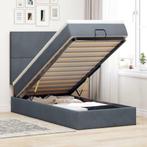 vidaXL Ottoman bed met matrassen 100x200cm fluweel, Huis en Inrichting, Slaapkamer | Bedden, 100 cm, Eenpersoons, Verzenden, Nieuw