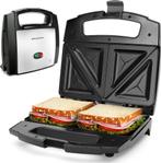 Tosti apparaat - Tosti ijzer - Sandwich maker - 800W - Zwart, Verzenden, Zo goed als nieuw