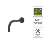 BWS Wastafelkraan Fit Rond 18 mm Uitloop 20cm Mat Zwart, Ophalen of Verzenden, Nieuw, Kraan