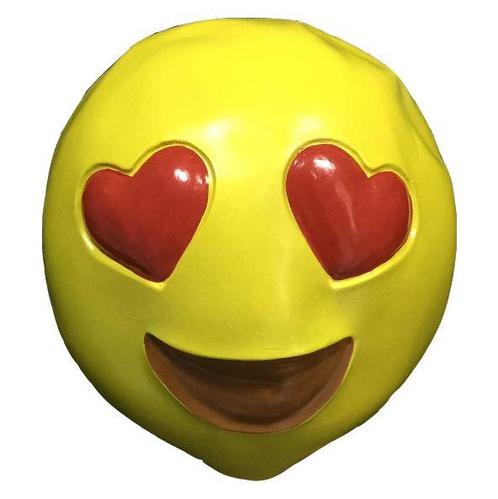 Emoji masker Verliefd, Kleding | Dames, Carnavalskleding en Feestkleding, Nieuw, Verzenden