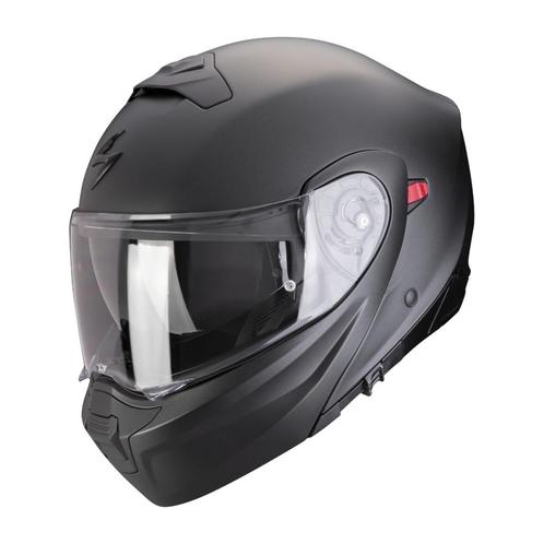Scorpion EXO-930 EVO Solid - Mat Zwart, Motoren, Kleding | Motorhelmen, XL, Systeemhelm, Verzenden