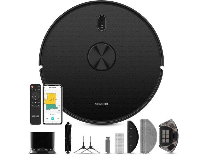Sencor SRV 9120BK - Robotstofzuiger - 3000 Pa zuigkracht -, Witgoed en Apparatuur, Stofzuigers, Nieuw, Verzenden