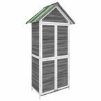 Tuinschuur 89x52,5x175 cm massief grenenhout grijs, Verzenden, Nieuw
