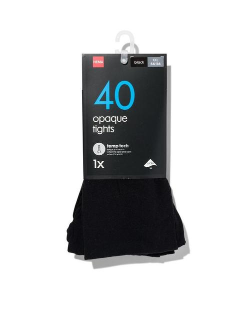 HEMA Temp tech panty 40denier zwart, Kleding | Dames, Leggings, Maillots en Panty's, Nieuw, Verzenden