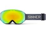 Sinner EMERALD skibril - Donker Grijs - Rode Lens, Verzenden, Zo goed als nieuw
