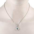 Ketting met hanger Platina, Platina 0,79ct Diamant en
