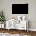 TV meubel Castelli 114x40x60 cm metaal met 3 deuren wit [en., Huis en Inrichting, Kasten | Televisiemeubels, Verzenden, Nieuw