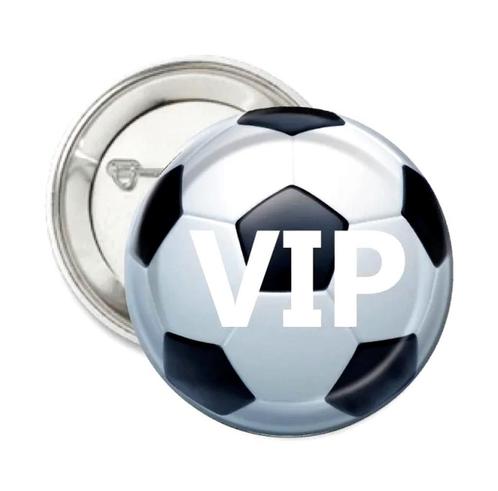 Button of (kleding)magneet Voetbal VIP of andere tekst, Sport en Fitness, Voetbal, Overige typen, Nieuw, Verzenden