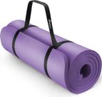 Yogamat - Fitness mat - Sportmat - Yoga mat extra dik - Lila, Verzenden, Zo goed als nieuw