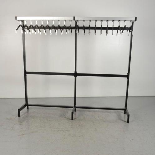 Garderobe Aestic - Zwart - Aluminium - 175,5 x 200 cm, Huis en Inrichting, Woonaccessoires | Kapstokken, Ophalen of Verzenden