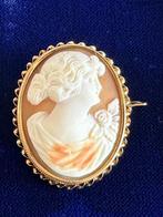 Broche - 14 karaat Geel goud Gemengde edelstenen - Gemengde, Sieraden, Tassen en Uiterlijk, Antieke sieraden