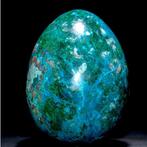 Natuurlijke Peruaanse Chrysocolla Eivorm. - Hoogte: 130 mm -, Verzamelen