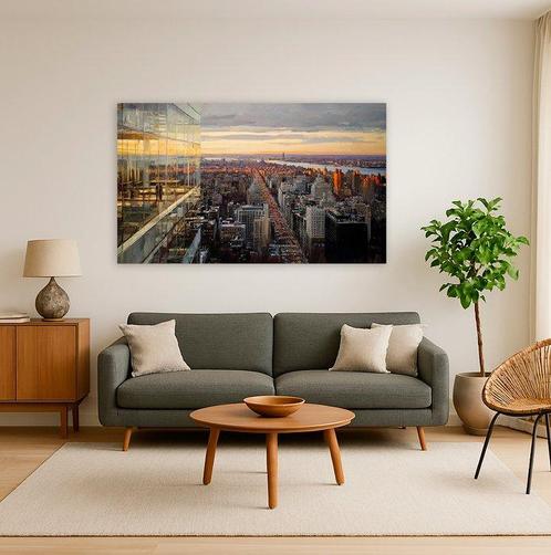 Leyack - Format XL - Le vertige de nos reflets, Antiek en Kunst, Kunst | Schilderijen | Modern
