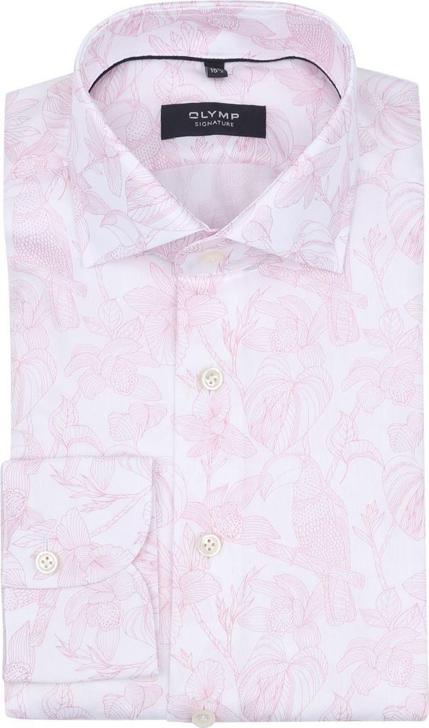 Olymp Signature Twill Overhemd Print Lichtroze maat 44 Heren, Kleding | Heren, Overhemden, Roze, Nieuw, Verzenden