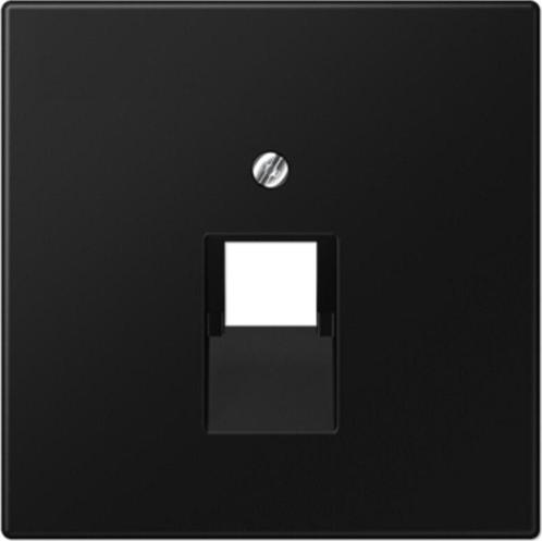 Jung LS990 afdekplaat 1xRJ45/RJ11 grafietzwart mat, Doe-het-zelf en Verbouw, Elektra en Kabels, Stopcontact, Nieuw