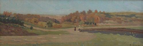 C.A.J. Schermer (1824-1915) - Panorama Westduinpark Den Haag, Antiek en Kunst, Kunst | Schilderijen | Klassiek