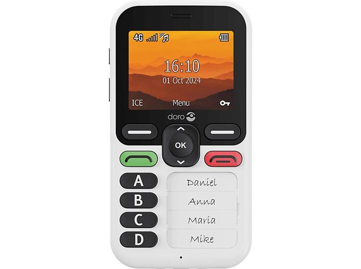 Doro Leva X10 4g Seniorphone Met Sos Button + GPs17 Mb Wit, Telecommunicatie, Mobiele telefoons | Overige merken, Zonder abonnement