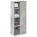vidaXL Badkamerkast met rolhouder 39x22x90 cm betongrijs, Huis en Inrichting, Verzenden, Nieuw