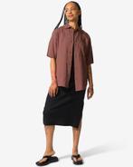 HEMA Dames shirt Lizzy middenbruin, Kleding | Dames, Verzenden, Nieuw