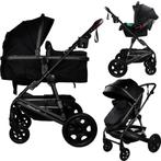 MamaLoes Marly Zwart 3-in-1 Combi Kinderwagen incl., Kinderen en Baby's, Kinderwagens en Combinaties, Verzenden, Nieuw