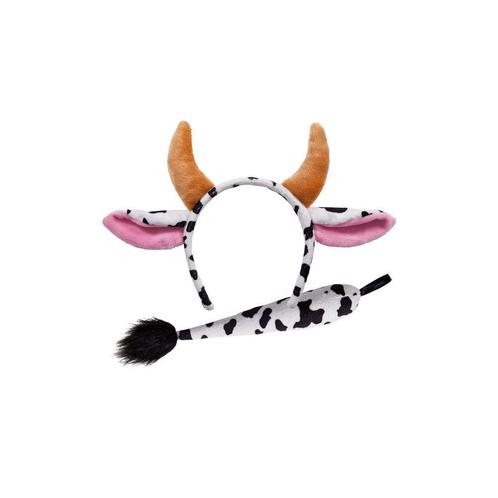 Tiara koeien oren met staart, Hobby en Vrije tijd, Feestartikelen, Feestartikel, Nieuw, Verzenden