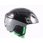 61 62 63 skihelm/snowboardhelm SLOKKER, Black/grey/green, ve, Verzenden, Gebruikt