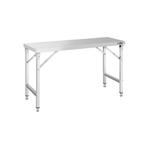 GGM Gastro | RVS werktafel - inklapbaar - 1500x700mm |, Verzenden, Nieuw in verpakking, Meubilair