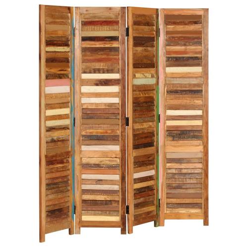 vidaXL Kamerscherm 170 cm massief gerecycled hout, Huis en Inrichting, Woonaccessoires | Kamerschermen, Nieuw, Verzenden