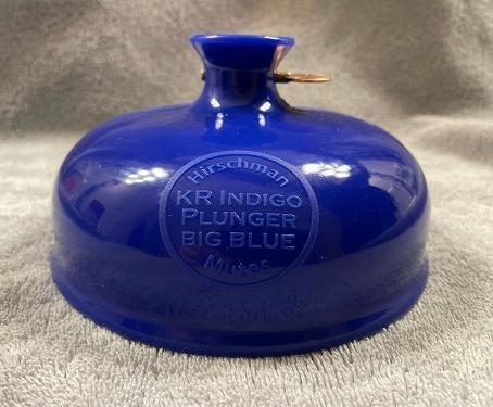 Hirschman KR Indigo Big Blue Trombone Plunger Mute, Muziek en Instrumenten, Instrumenten | Toebehoren, Trombone, Nieuw, Ophalen of Verzenden