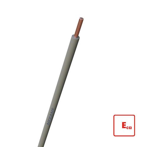 Nexans H07V-U Eca Installatiekabel 1.5mm Grijs 100m -, Doe-het-zelf en Verbouw, Elektra en Kabels, Overige typen, Nieuw, Verzenden
