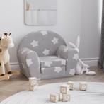 vidaXL Kinderslaapbank met sterren zacht pluche lichtgrijs, Kinderen en Baby's, Verzenden, Nieuw