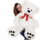 Monzana Knuffelbeer - Pluche - 100cm kleur Wit (Knuffels), Verzenden, Nieuw