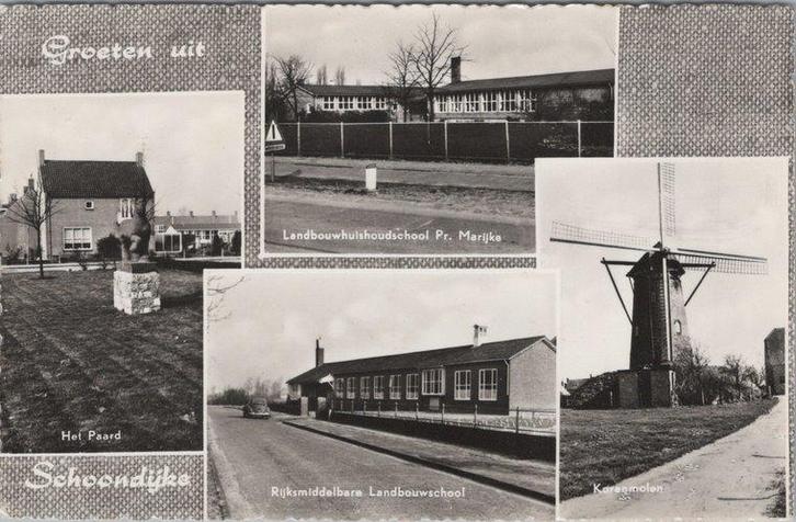 SCHOONDIJKE - Meerluik Groeten uit Schoondijke, Verzamelen, Ansichtkaarten | Nederland, Verzenden