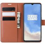 ProGuard - OnePlus 7T Wallet Flip Case Bruin, Verzenden, Nieuw