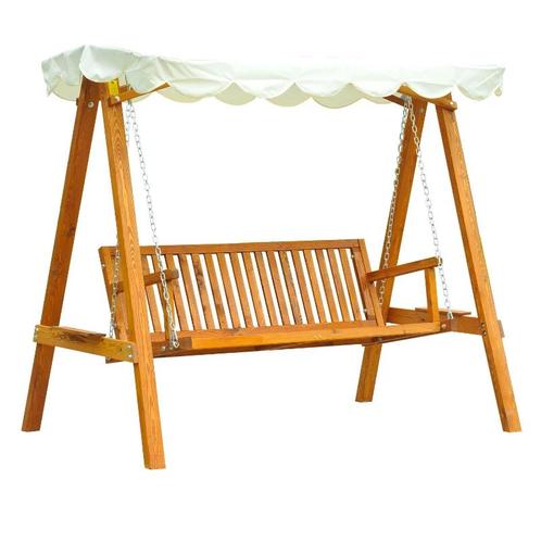 TRUUSK Schommelbank Schommelbank Schommel 3-zit Lariks, Tuin en Terras, Tuinstoelen, Nieuw, Verzenden
