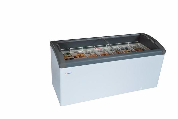 Vrieskist - FOCUS 171 GREY | met gebogen schuifruiten, Zakelijke goederen, Horeca | Keukenapparatuur, Verzenden