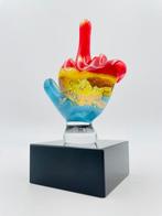 Guidotti - sculptuur, Mano Dito Medio con foglia d’Oro - 9, Antiek en Kunst