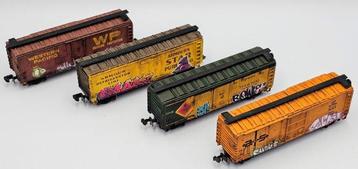 Atlas, Bachmann N - WEATHERED - Modeltrein goederenwagon (4) beschikbaar voor biedingen