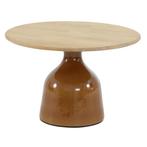 June lounge tuintafel hoogglans keramiek caramel 60xH40 cm, Ophalen of Verzenden, Nieuw