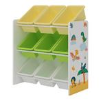 [en.casa] Kinderrek Muxía speelgoedkast 60x62x26,5 cm dinosa, Nieuw, Verzenden