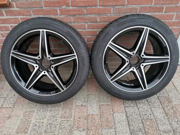 2x Mercedes AMG 18 inch velg w213 E-klasse met banden beschikbaar voor biedingen