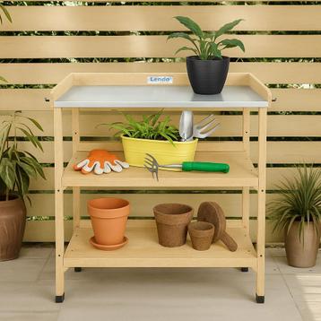 Werktafel | Oppottafel | Plantentafel | 76x37x92cm | Hout beschikbaar voor biedingen